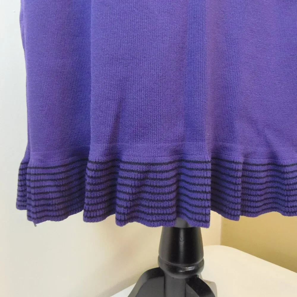 Plus 1X Pull On‎ Plus Purple Skirt w/Ruffle Hem Bold Business Celebration